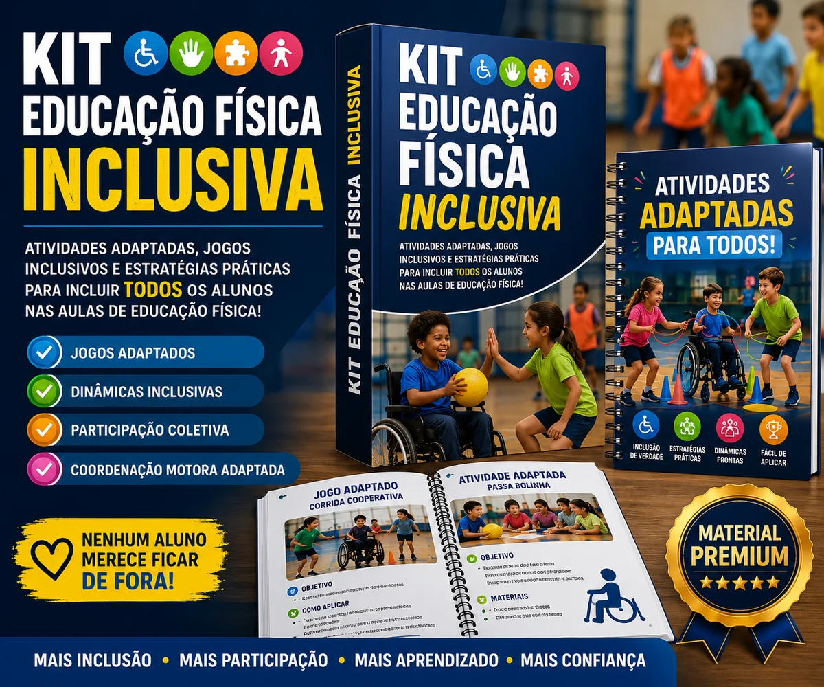 Mockup do Kit Educação Física Inclusiva